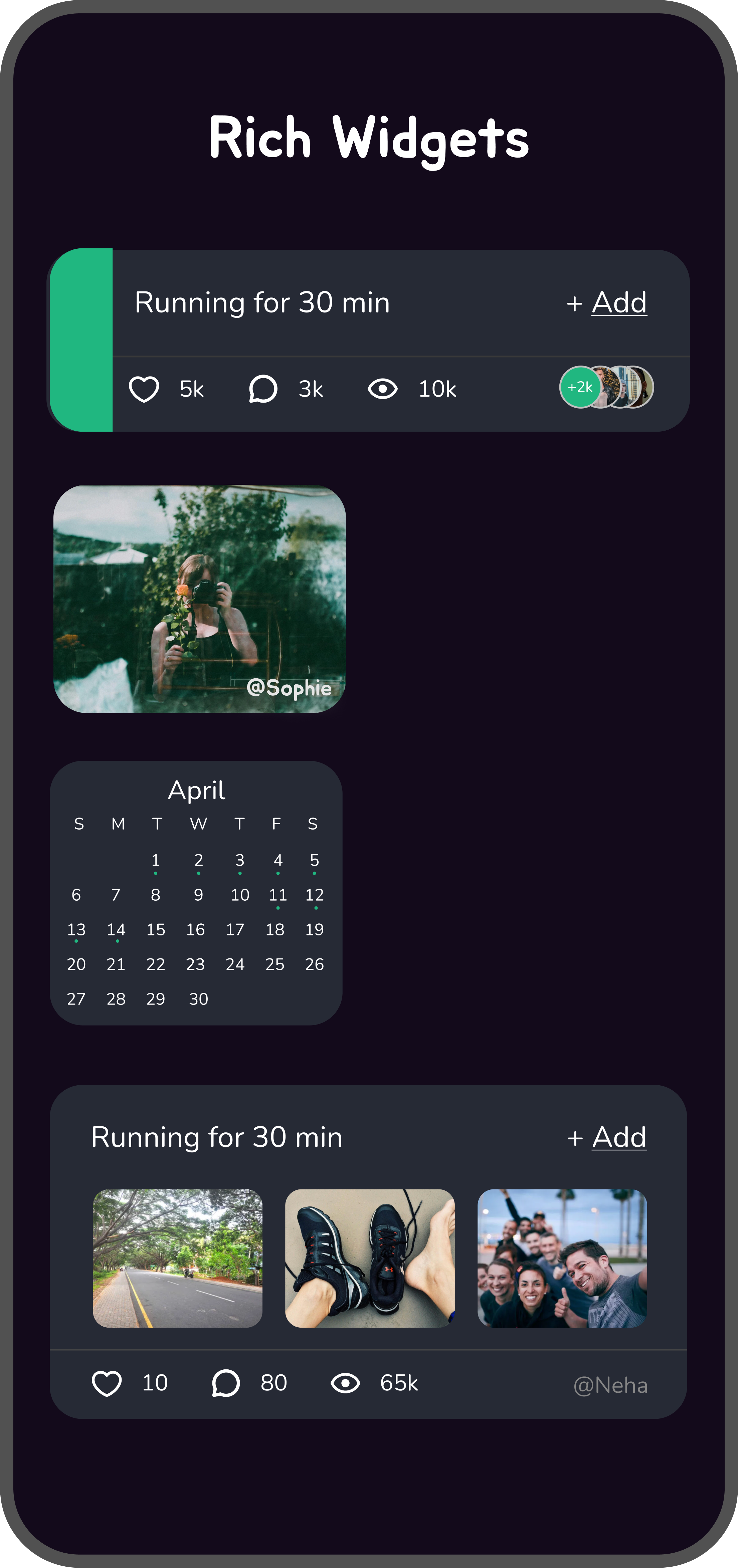 Goal Setting Interface