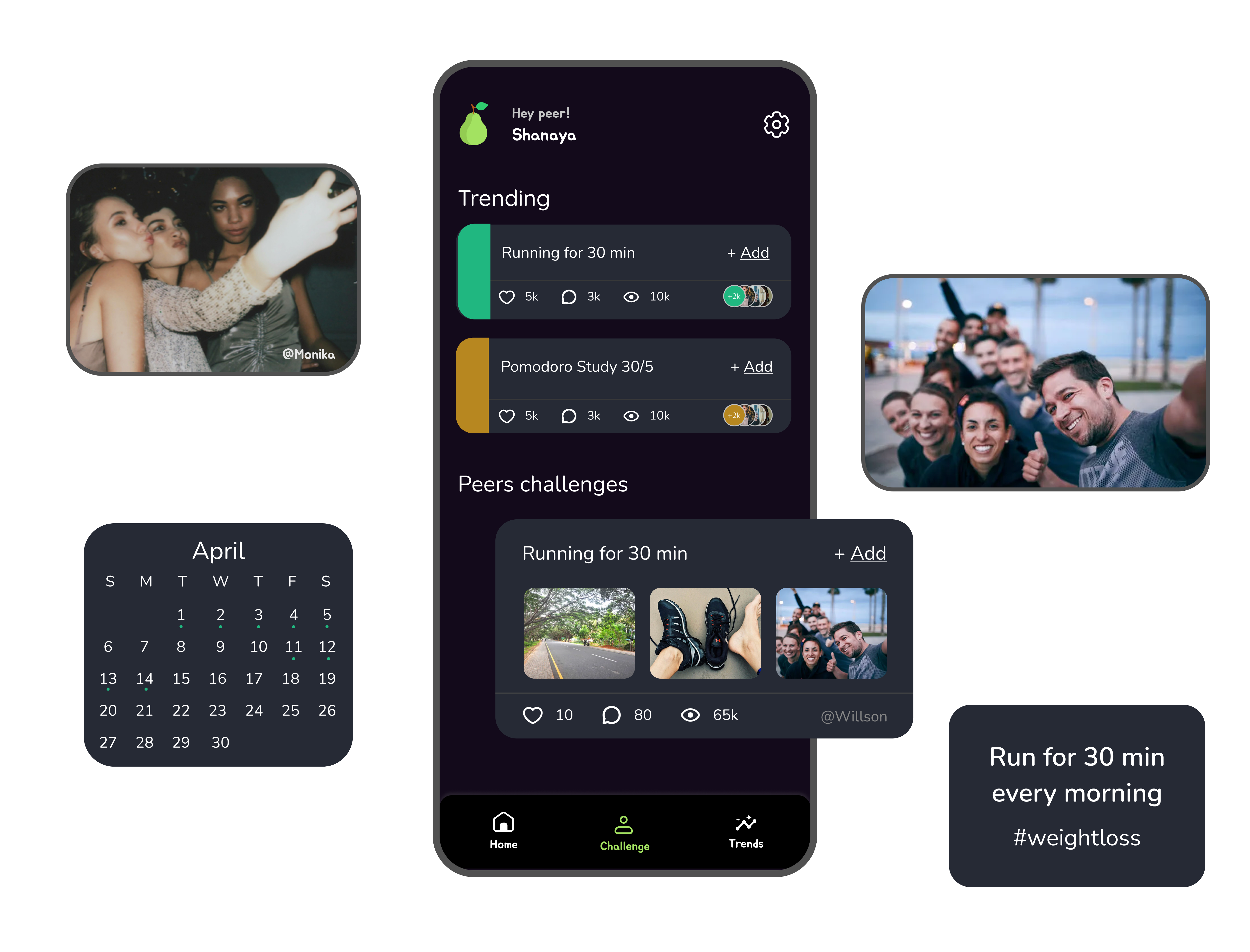 Home Screen Widgets mockup